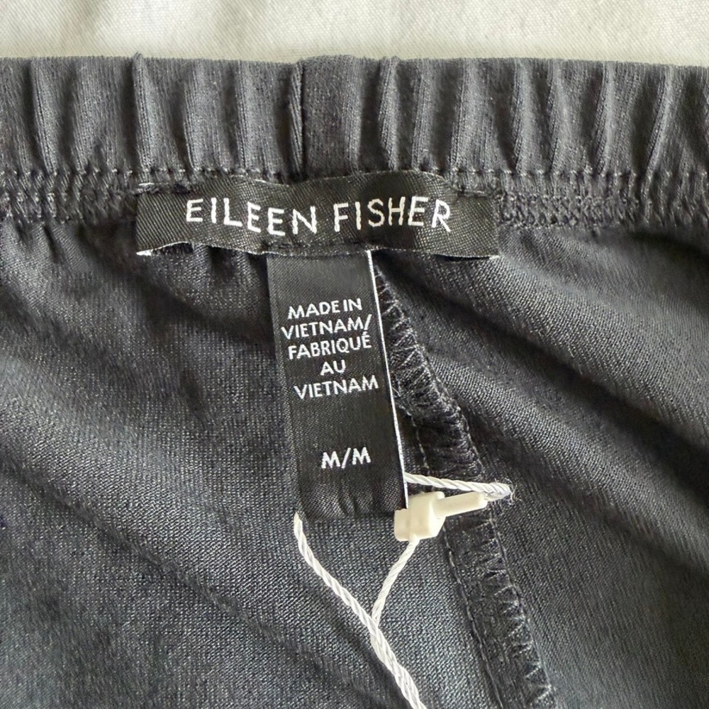 Eileen Fisher Jersey Ankle Leggings Womens M Graphite Gray NWT $98 P0031M - Picture 3 of 13